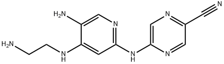 5-((5-Amino-4-((2-aminoethyl)amino)pyridin-2-yl)amino)pyrazine-2-carbonitrile Struktur