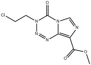 Methyl 3-(2-chloroethyl)-4-oxo-3,4-dihydroimidazo[5,1-d][1,2,3,5]tetrazine-8-carboxylate Struktur