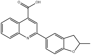 2-(2-Methyl-2,3-dihydro-benzofuran-5-yl)-quinoline-4-carboxylic acid Struktur