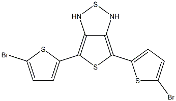 4,6-bis(5-bromo-2-thienyl)thieno[3,4-c][1,2,5]thiadiazole Struktur