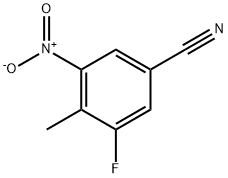 3-Fluoro-4-methyl-5-nitrobenzonitrile Struktur