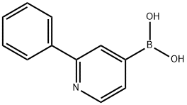 2-phenylpyridin-4-ylboronic acid Struktur