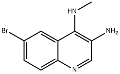 6-bromo-N4-methylquinoline-3,4-diamine Struktur