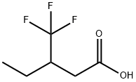 3-(trifluoromethyl)pentanoic acid Struktur