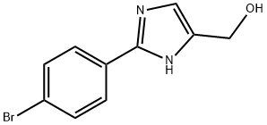 [2-(4-Bromo-phenyl)-1H-imidazol-4-yl]-methanol Struktur