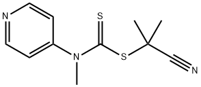 2-Cyanopropan-2-yl N-methyl-N-(pyridin-4-yl)carbamodithioate
		
	 Struktur