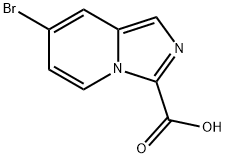 7-Bromo-imidazo[1,5-a]pyridine-3-carboxylic acid Struktur