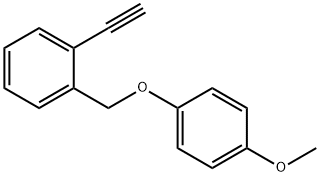 1-Ethynyl-2-((4-methoxyphenoxy)methyl)benzene Struktur