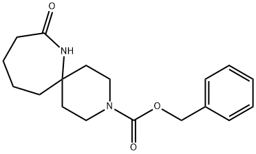 Benzyl 8-Oxo-3,7-Diazaspiro[5.6]Dodecane-3-Carboxylate Struktur