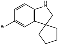 5'-bromospiro[cyclopentane-1,3'-indoline] Struktur