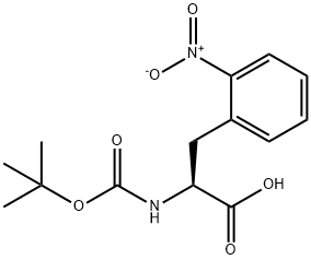 Boc-2-Nitro-DL-phenylalanine Struktur