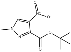 tert-Butyl 1-methyl-4-nitro-1H-pyrazole-3-carboxylate Struktur