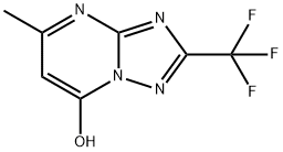 5-methyl-2-(trifluoromethyl)[1,2,4]triazolo[1,5-a]pyrimidin-7-ol Struktur