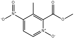 2-(methoxycarbonyl)-3-methyl-4-nitropyridine 1-oxide Struktur