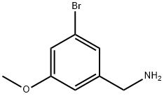 3-bromo-5-methoxybenzenemethanamine Struktur