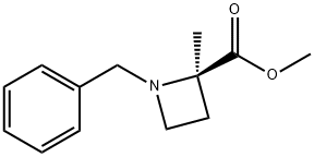 methyl (2R)-1-benzyl-2-methylazetidine-2-carboxylate Struktur