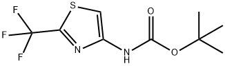 tert-Butyl N-[2-(trifluoromethyl)-1,3-thiazol-4-yl]carbamate Struktur