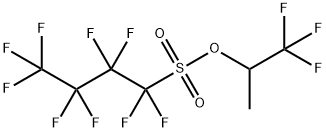 1,1,2,2,3,3,4,4,4-Nonafluoro-butane-1-sulfonic acid 2,2,2-trifluoro-1-methyl-ethyl ester Struktur