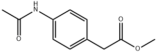 methyl 2-(4-acetamidophenyl)acetate Struktur