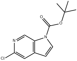 TERT-BUTYL 5-CHLORO-1H-PYRROLO[2,3-C]PYRIDINE-1-CARBOXYLATE Struktur