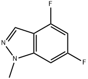 4,6-Difluoro-1-methyl-1H-indazole Struktur