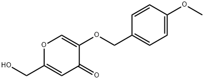 5-(4-methoxybenzyloxy)-2-(hydroxymethyl)-4H-pyran-4-one Struktur