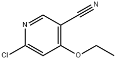 6-chloro-4-ethoxy-3-Pyridinecarbonitrile Struktur