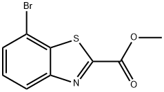 7-Bromo-benzothiazole-2-carboxylic acid methyl ester Struktur