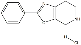 2-Phenyl-4,5,6,7-tetrahydro-oxazolo[5,4-c]pyridine hydrochloride Struktur