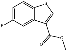 Methyl 5-fluorobenzo[b]thiophene-3-carboxylate Struktur