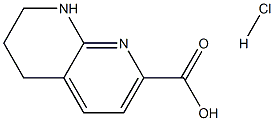 5,6,7,8-Tetrahydro-[1,8]naphthyridine-2-carboxylic acid hydrochloride Struktur