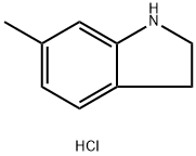 6-Methyl-2,3-dihydro-1H-indole hydrochloride Struktur