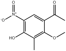 1-(4-Hydroxy-2-methoxy-3-methyl-5-nitrophenyl)ethanone Struktur