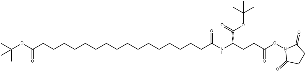 (S)-22-(methoxycarbonyl)-3,20,25,34-tetraoxo-2,29,32,38,41-pentaoxa-21,26,35-triazatritetracontan-43-oic acid Struktur