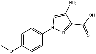 4-氨基-1-(4-甲氧基苯基)-1H-吡唑-3-羧酸, 1190305-94-2, 結(jié)構(gòu)式