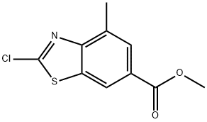 Methyl 2-chloro-4-methylbenzo[d]thiazole-6-carboxylate Struktur