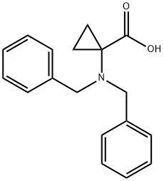 1-(N,N-dibenzylamino)cyclopropanecarboxylic acid Struktur