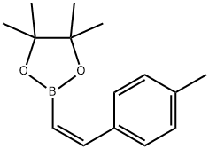 (Z)-4,4,5,5-tetramethyl-2-(4-methylstyryl)-1,3,2-dioxaborolane Struktur