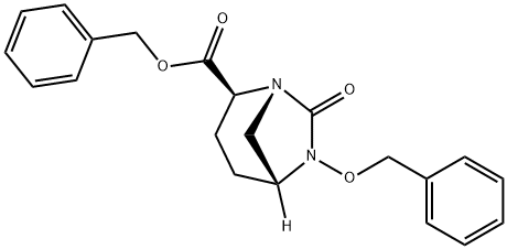 (5R)-benzyl 6-(benzyloxy)-7-oxo-1,6-diaza-bicyclo[3.2.1]octane-2-carboxylate Struktur