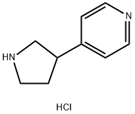 Pyridine, 4-(3-pyrrolidinyl)-, dihydrochloride Struktur