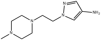 1-(2-(4-methylpiperazin-1-yl)ethyl)-1H-pyrazol-4-amine Struktur