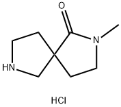 2-methyl-2,7-diazaspiro[4.4]nonan-1-one hydrochloride Struktur