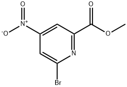 6-Bromo-4-nitro-pyridine-2-carboxylic acid methyl ester Struktur