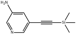 5-(2-(trimethylsilyl)ethynyl)pyridin-3-amine Struktur