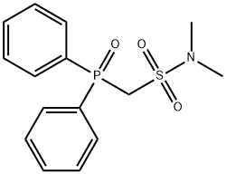 1-(Diphenylphosphoryl)-N,N-dimethylmethanesulfonamide Struktur