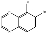 6-Bromo-5-chloroquinoxaline Struktur