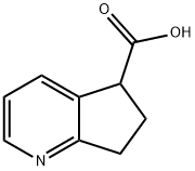 6,7-dihydro-5H-cyclopenta[b]pyridine-5-carboxylic acid Struktur