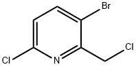 3-Bromo-6-chloro-2-(chloromethyl)pyridine Struktur