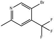 5-Bromo-2-methyl-4-(trifluoromethyl)pyridine Struktur