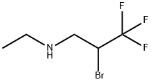 2-Bromo-N-ethyl-3,3,3-trifluoro-1-propanamine Struktur